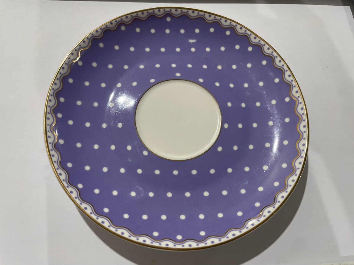 Whole Saucer - Mauve Spots