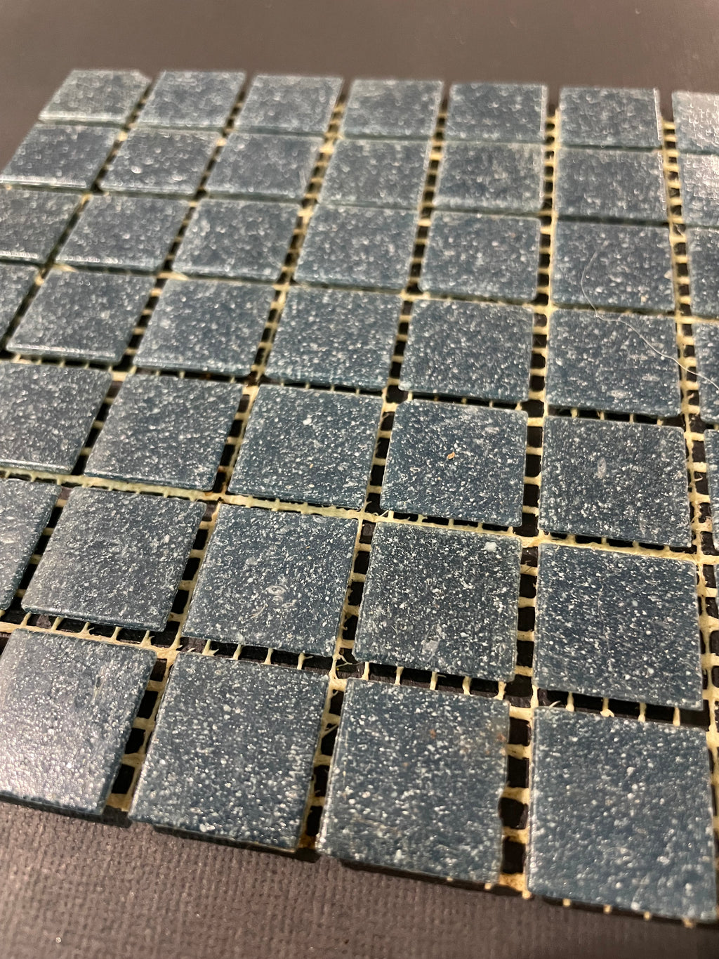 20mm Vitreous Glass Tiles - Stormy Blue