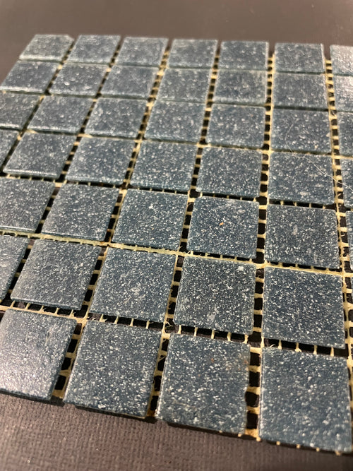 20mm Vitreous Glass Tiles - Stormy Blue