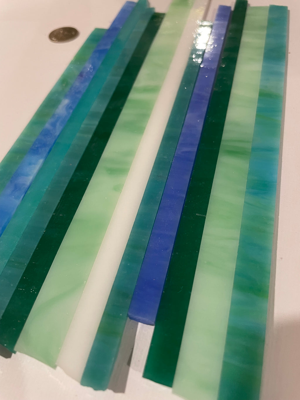 Stained Glass Strips - Seaside Mix Lg