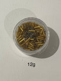 Tube beads - Gold