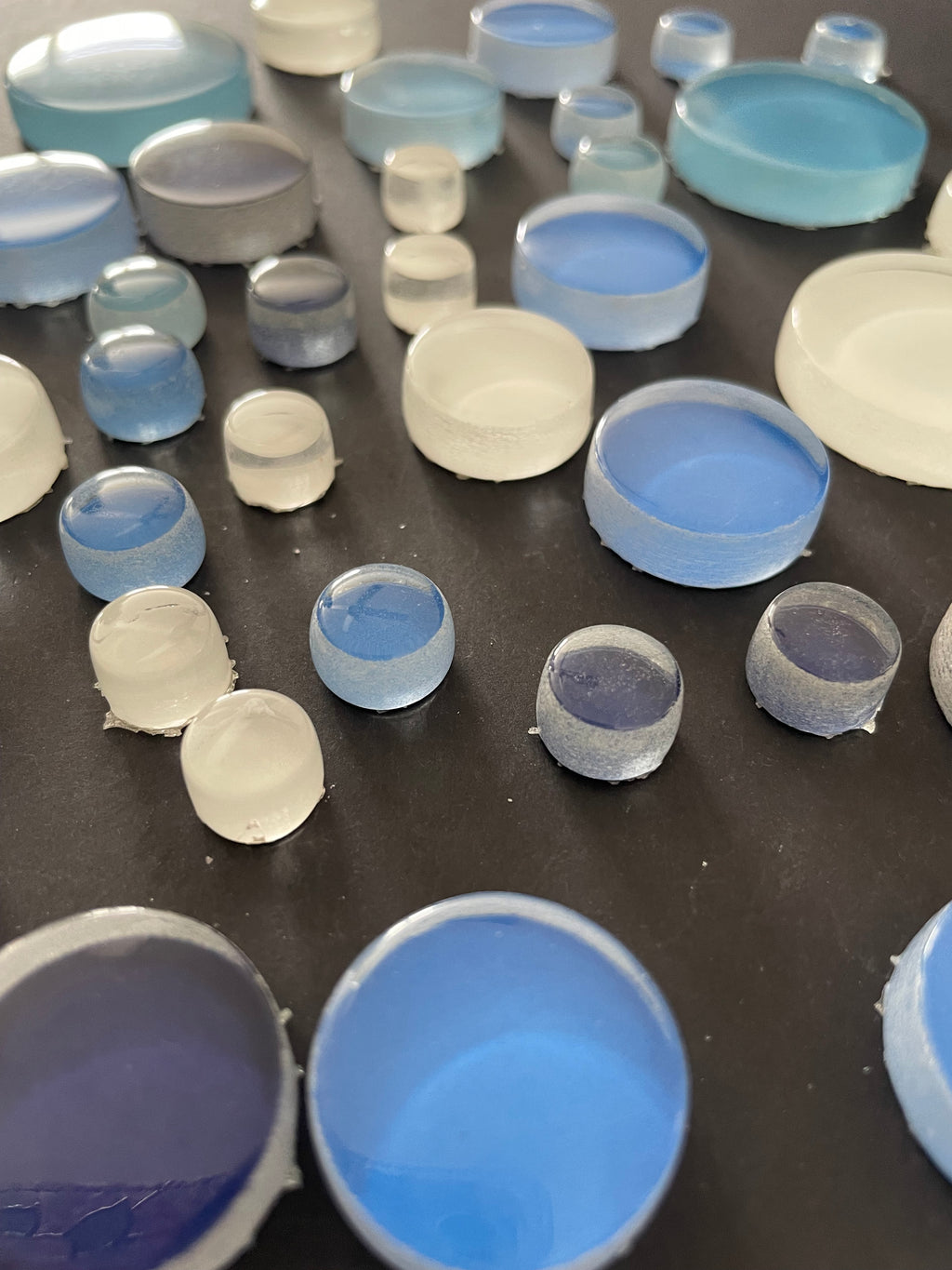 Blue Glass Dots