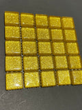 Glitter Glass Tiles - Yellow Gold