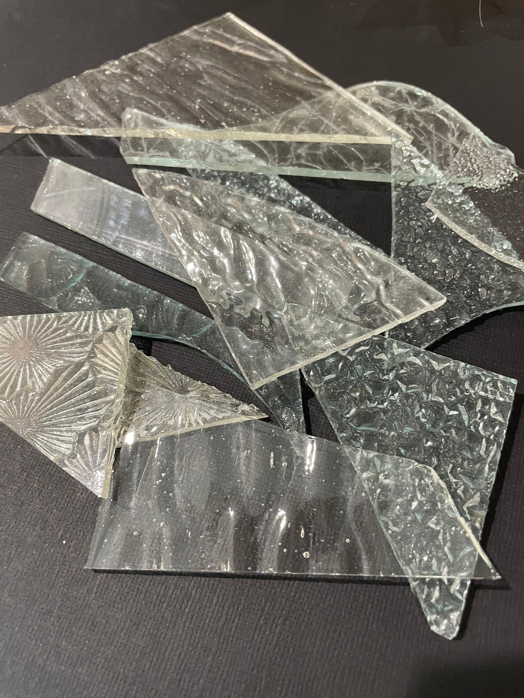 Stained Glass Pieces - Clear Textures