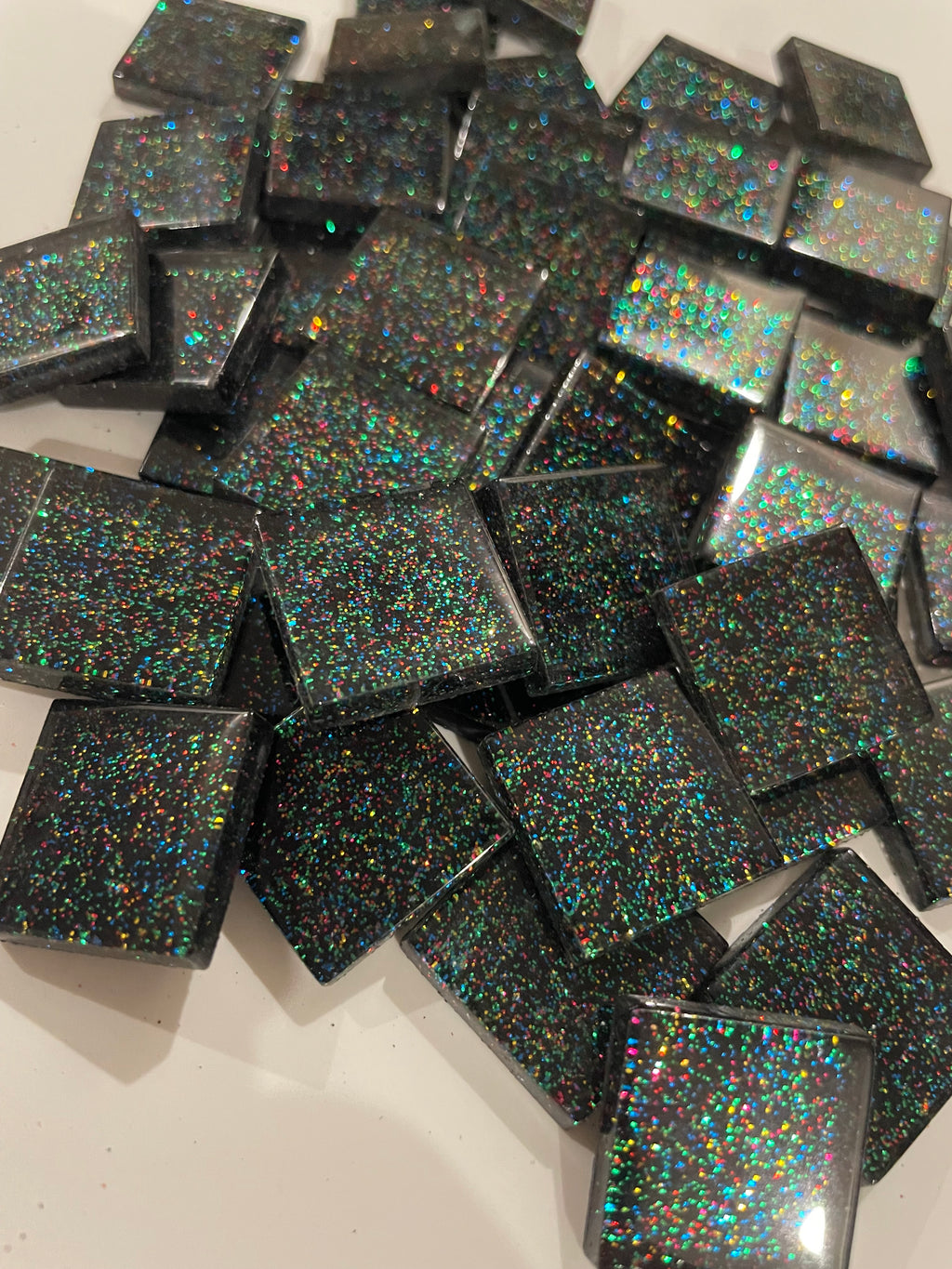 Glitter Glass Tiles - Deep Space