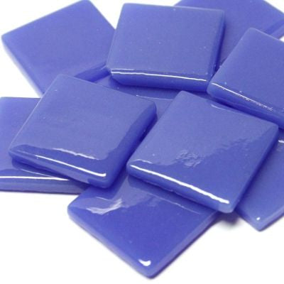 25mm Opaque Glass Squares - Warm Blue