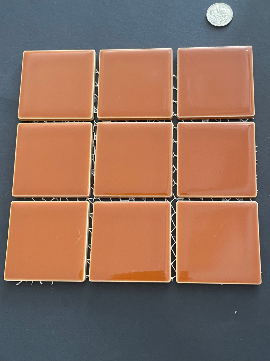Caramel Gloss Ceramic Tile Squares