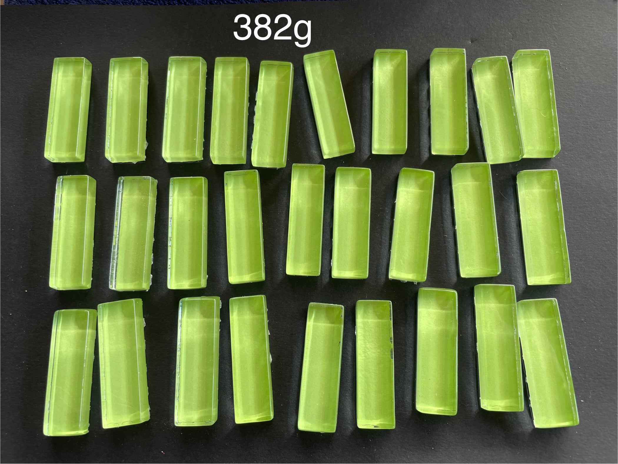 Glass Bars - Small Green