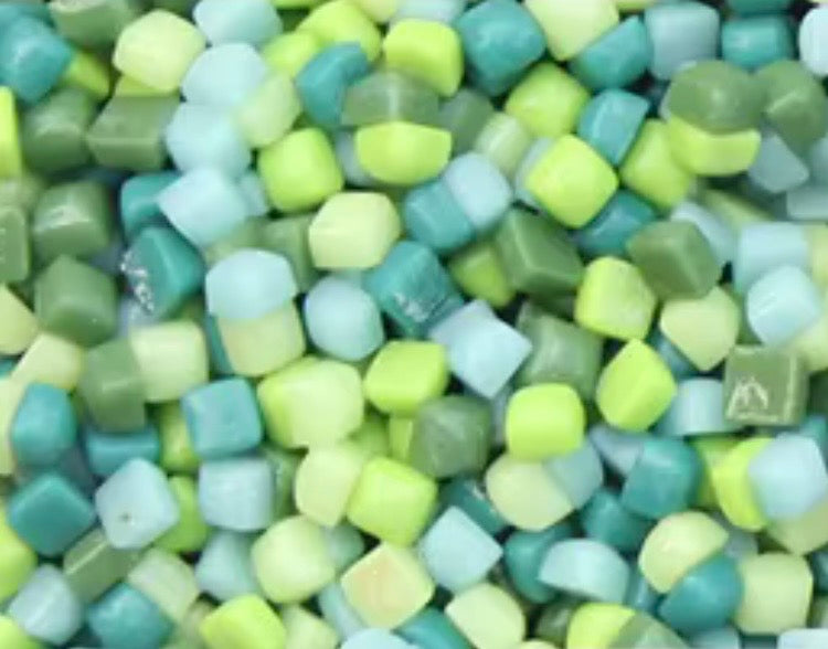 Micro Squares - Green Mix