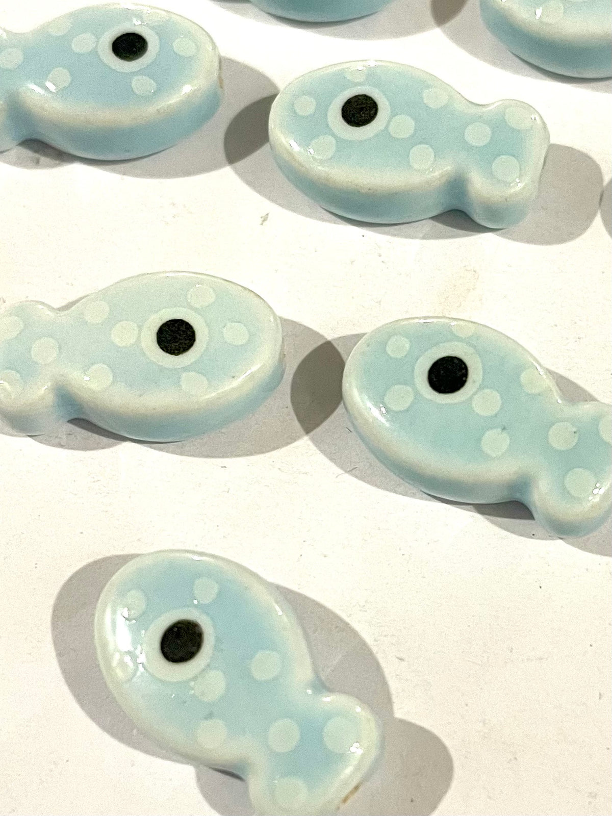 Spotty Fishies - Light Blue
