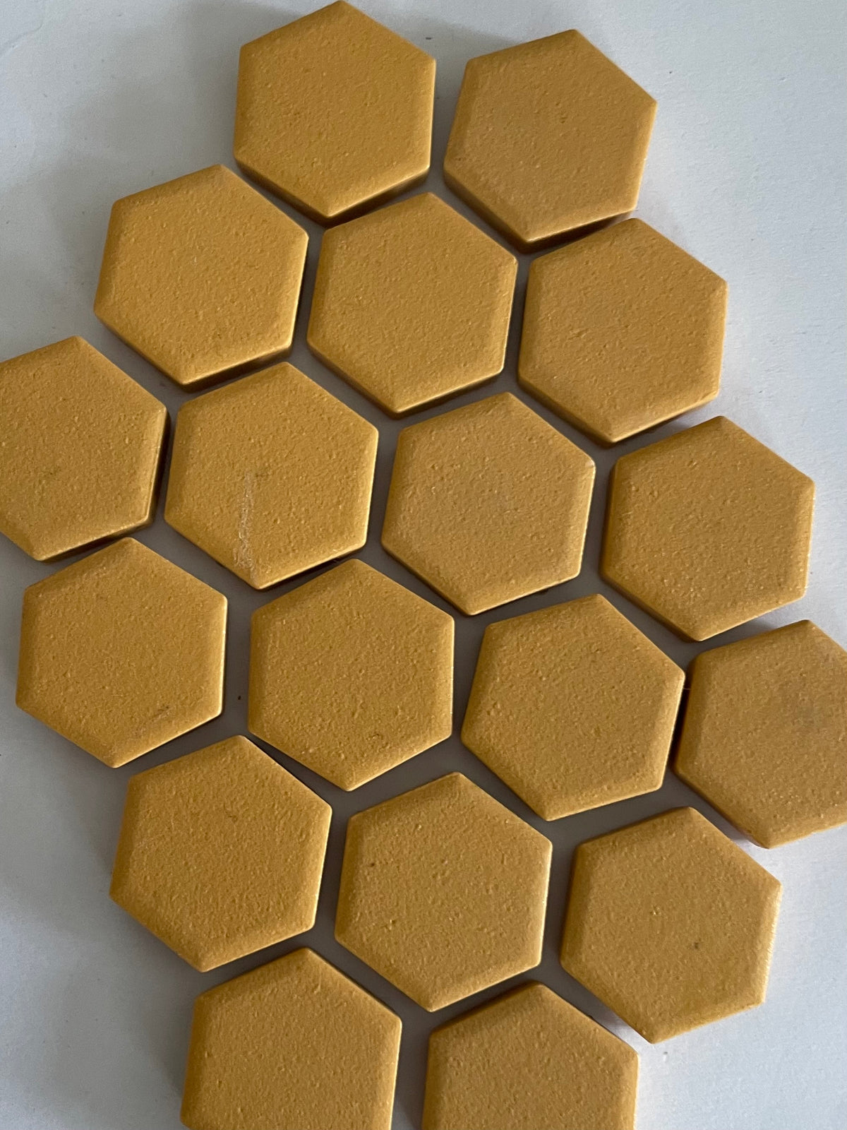 Hexagons Yellow Ochre