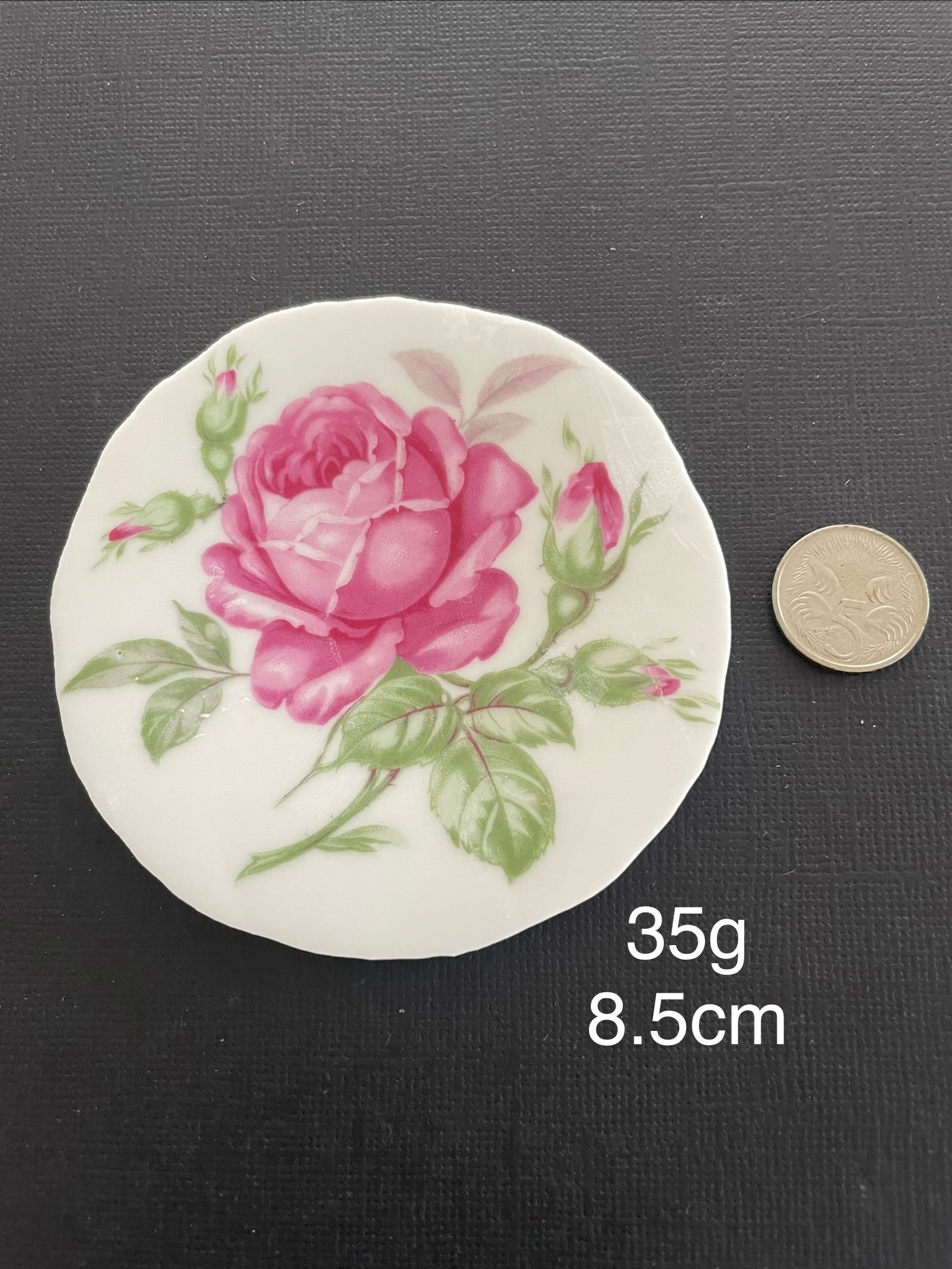 Plate Round - Simply Rosy