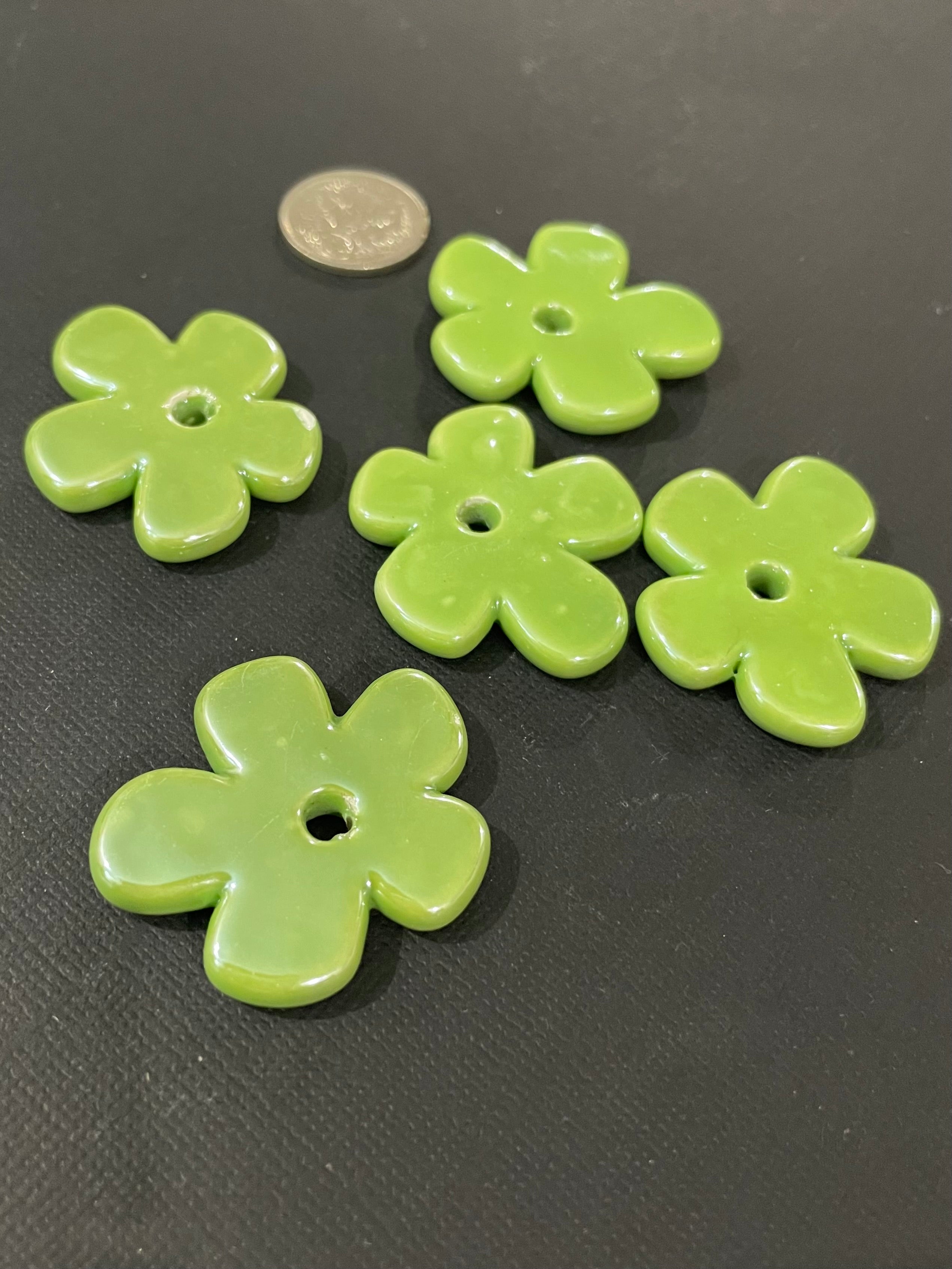 Ceramic Flowers - Green
