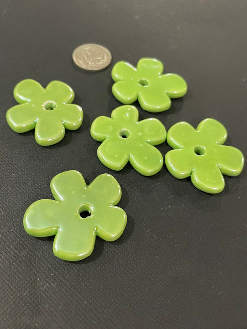 Ceramic Flowers - Green