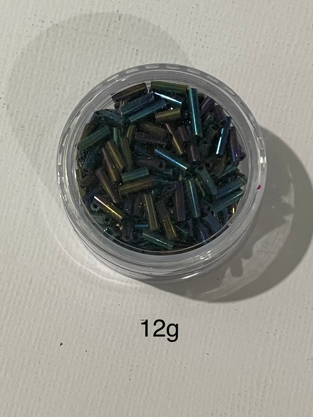Tube beads - Purple Lustre