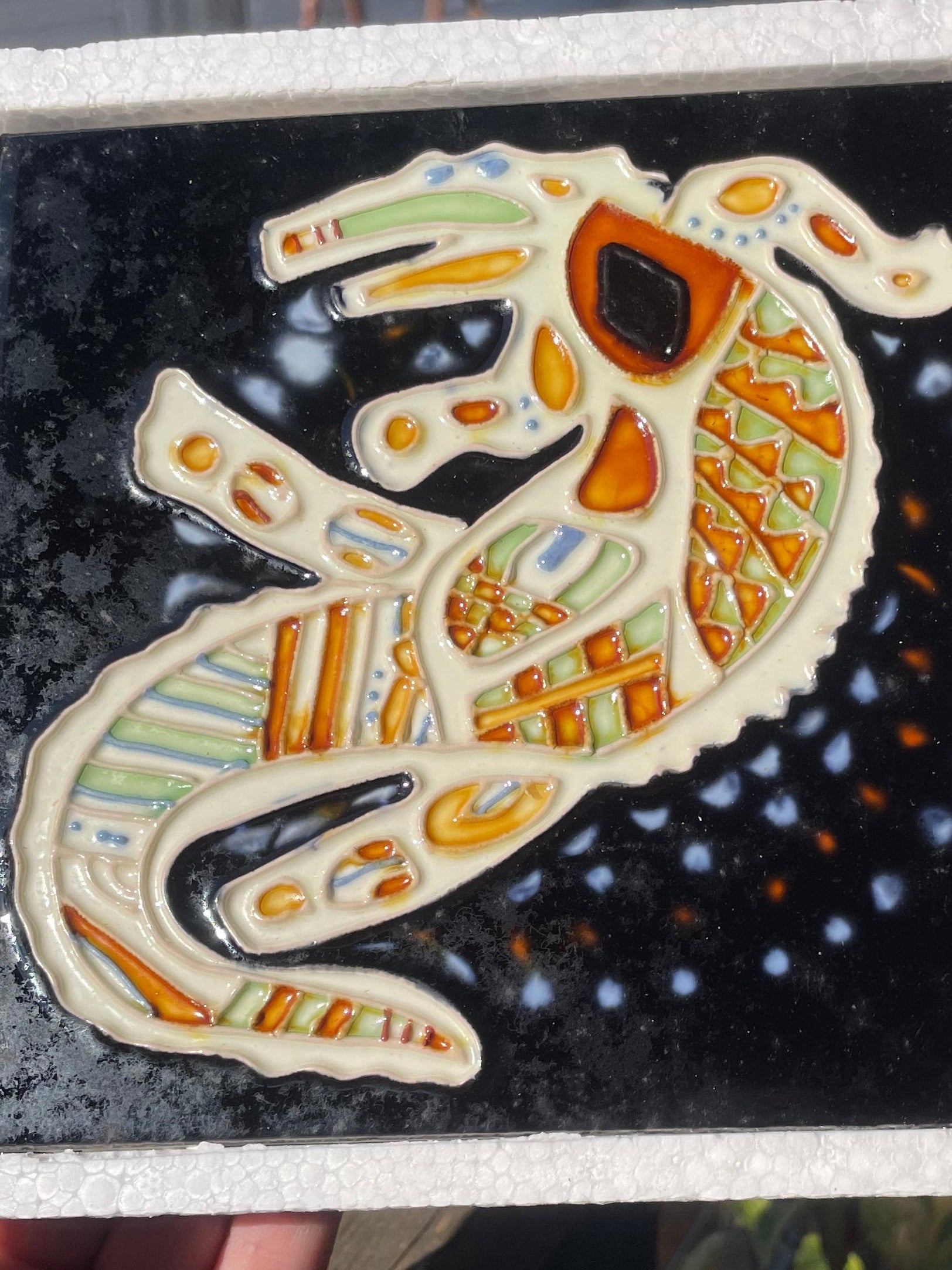Stunning 3D tile - Crocodile
