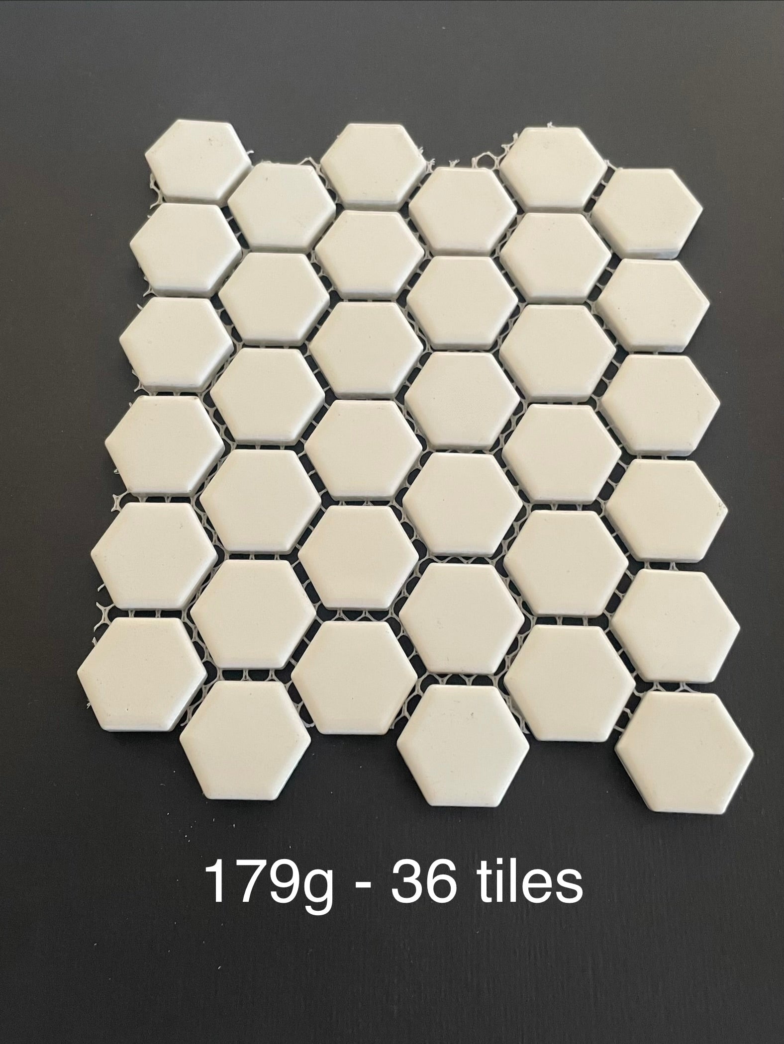 White Ceramic Hexagon