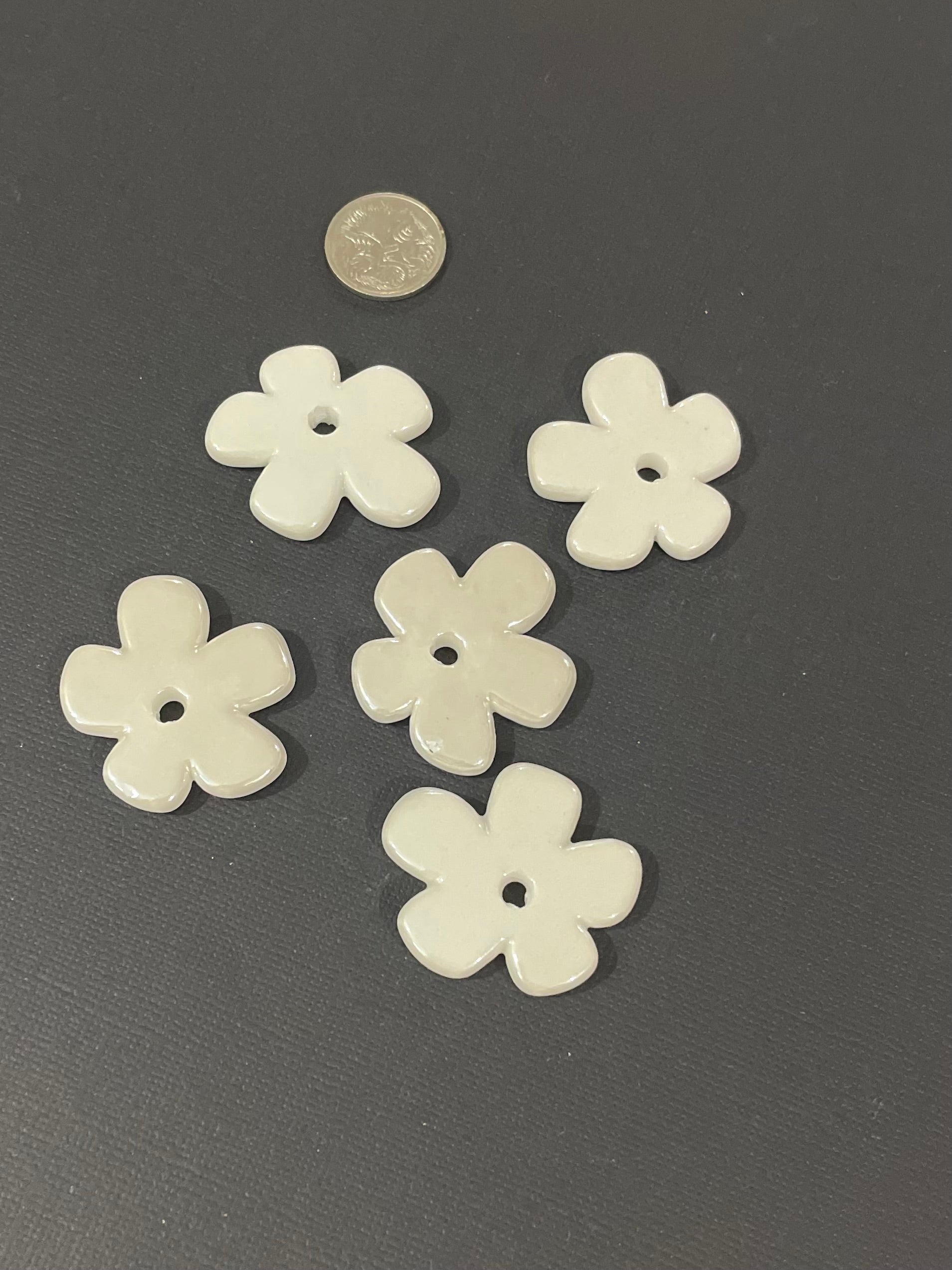 Ceramic Flowers - White