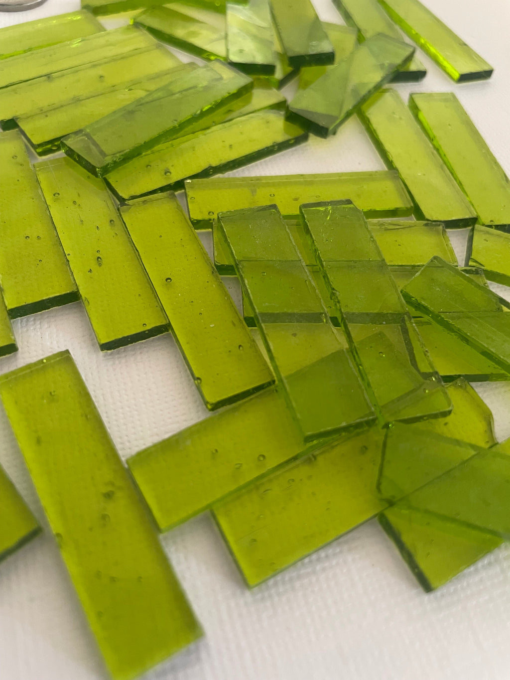 Stained Glass Rectangles - Green