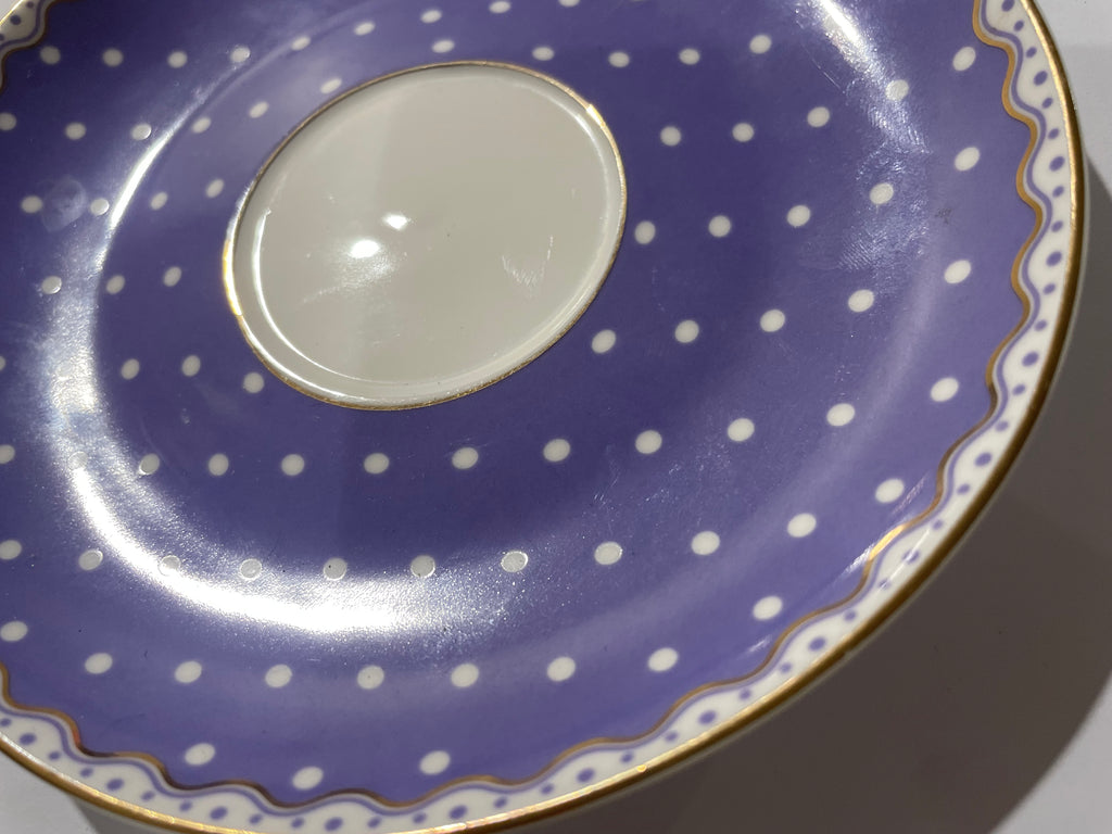 Whole Saucer - Mauve Spots