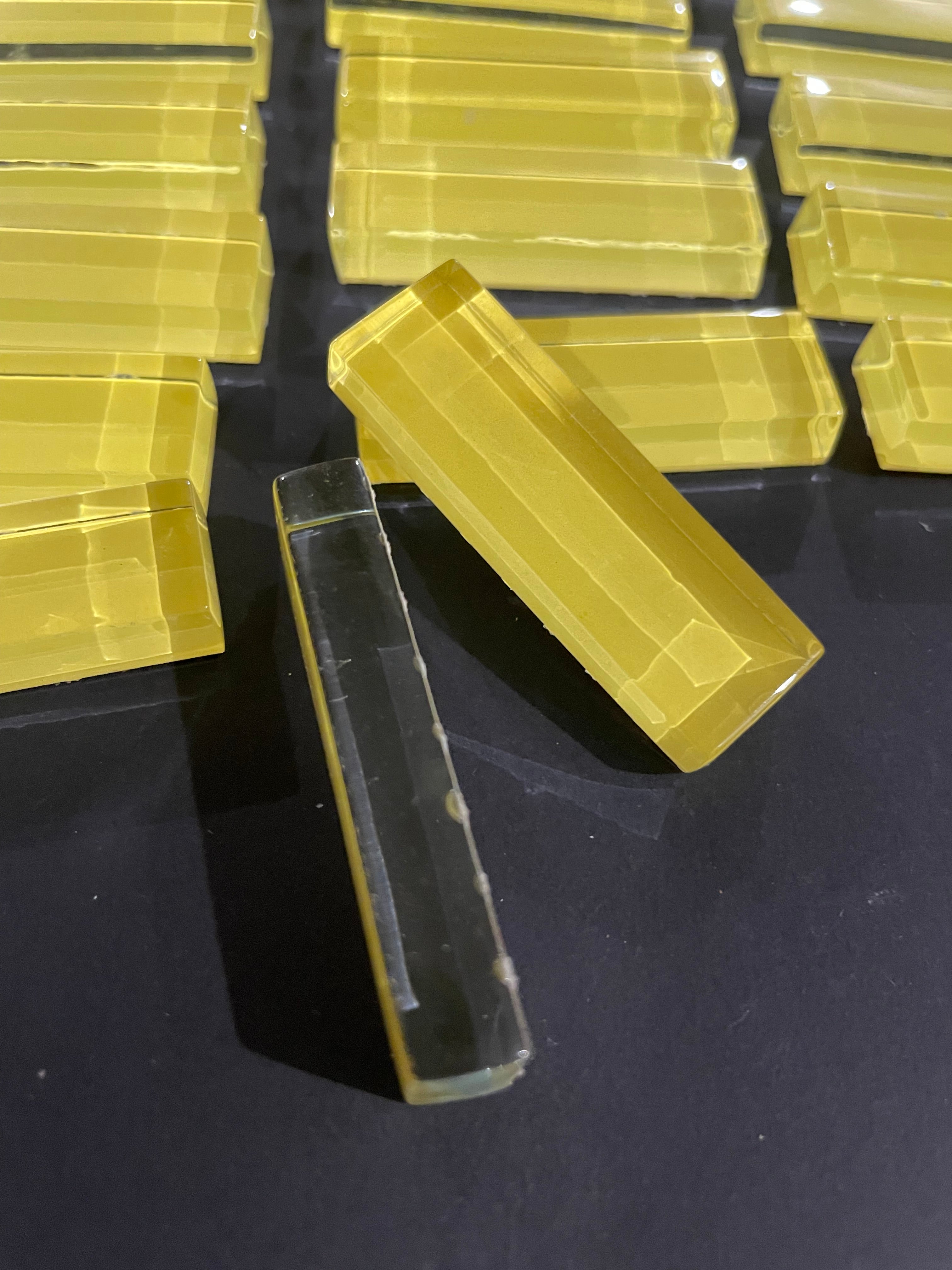 Glass Bars - Small Yellow