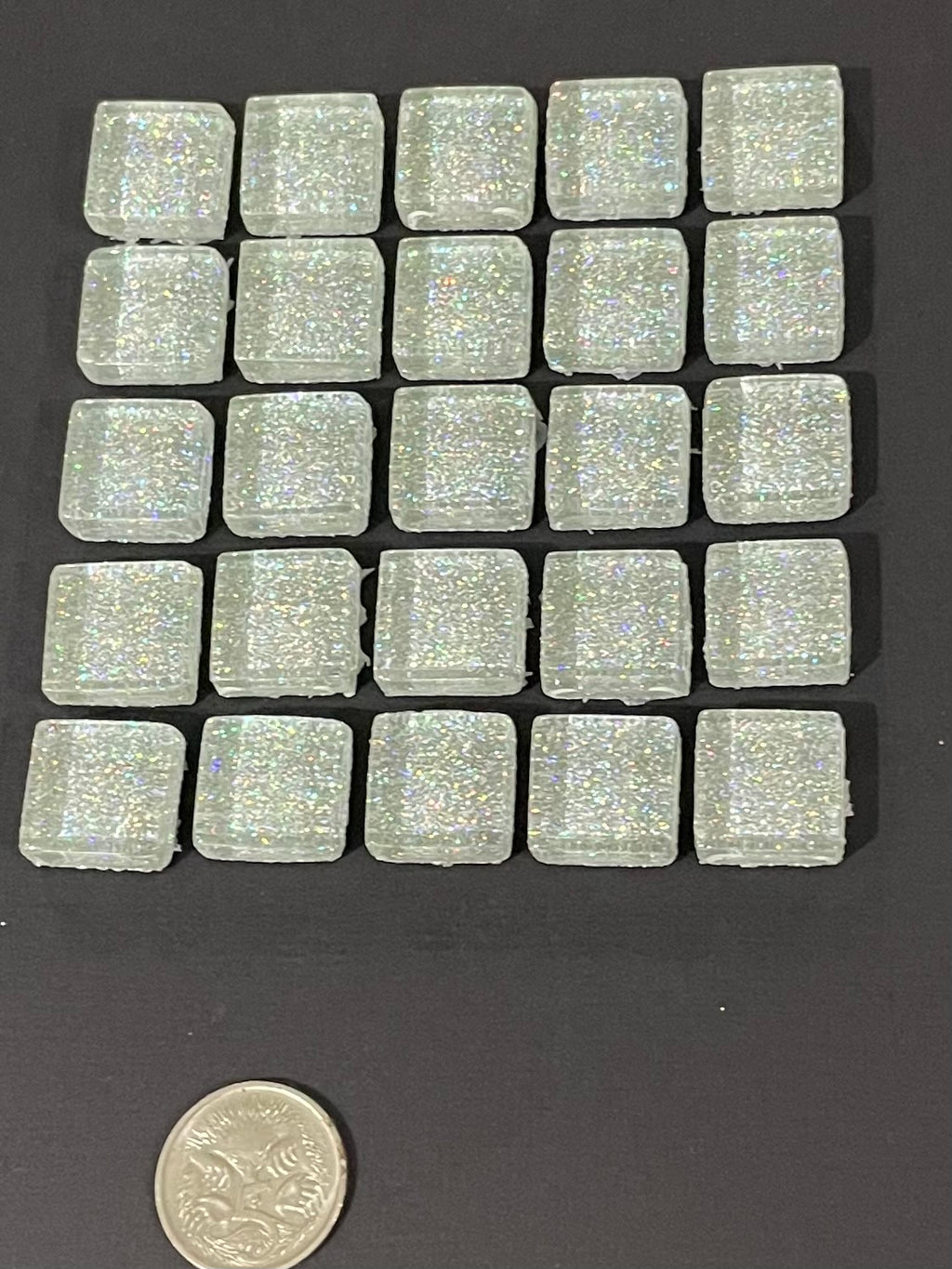 Glitter Finish Glass Tiles