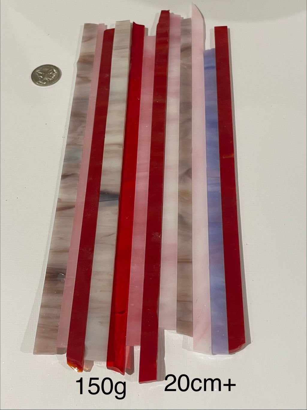 Stained Glass Strips - Sunset Mix Lg