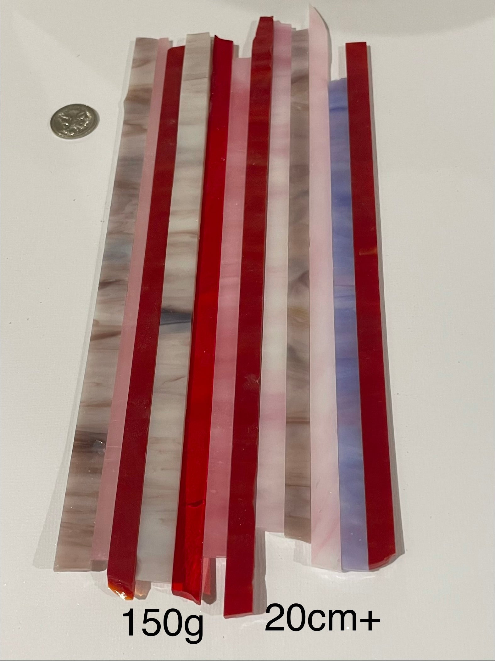 Stained Glass Strips - Sunset Mix Lg