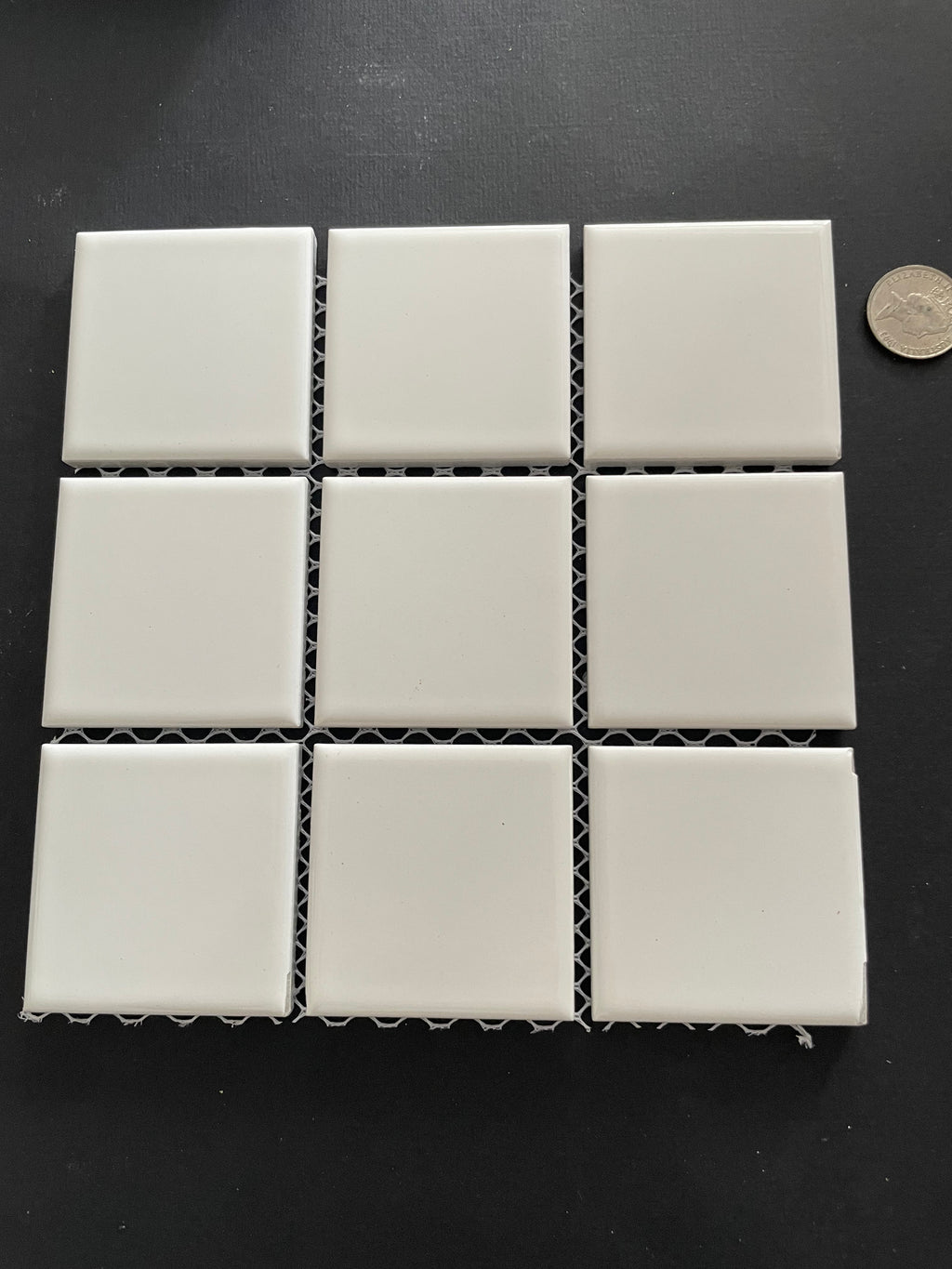 White Gloss Ceramic Tile Squares