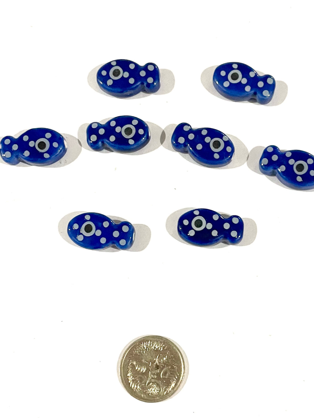 Spotty Fishies - Dark Blue