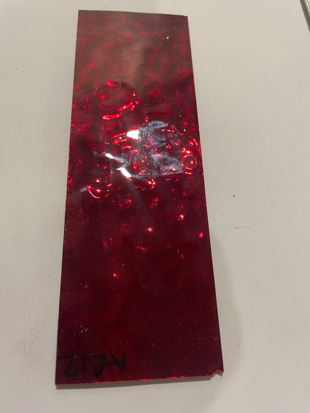 Mirrored Glass Sheet - Wine Wavy