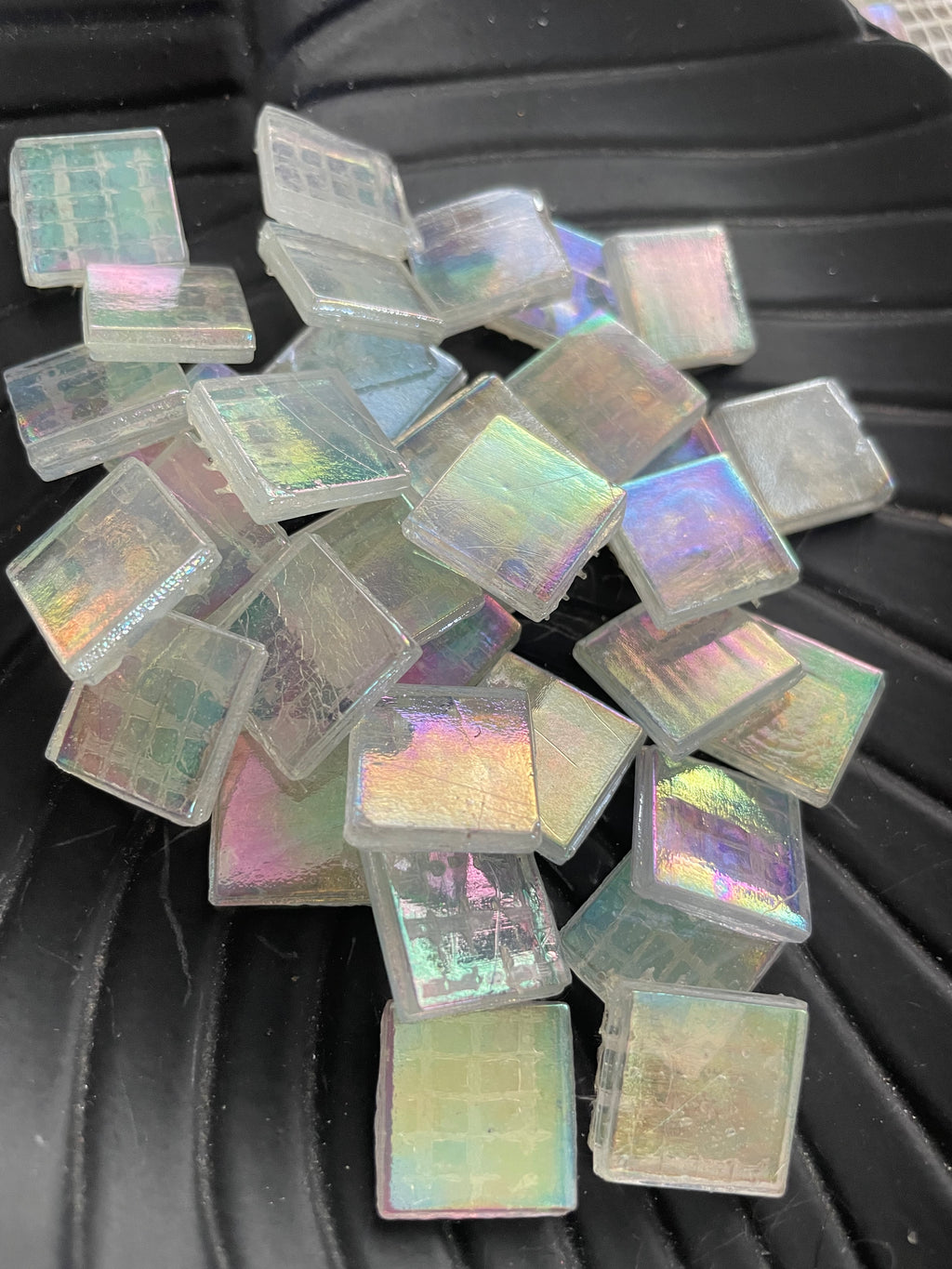 15mm Glass tiles - Rainbow Ice
