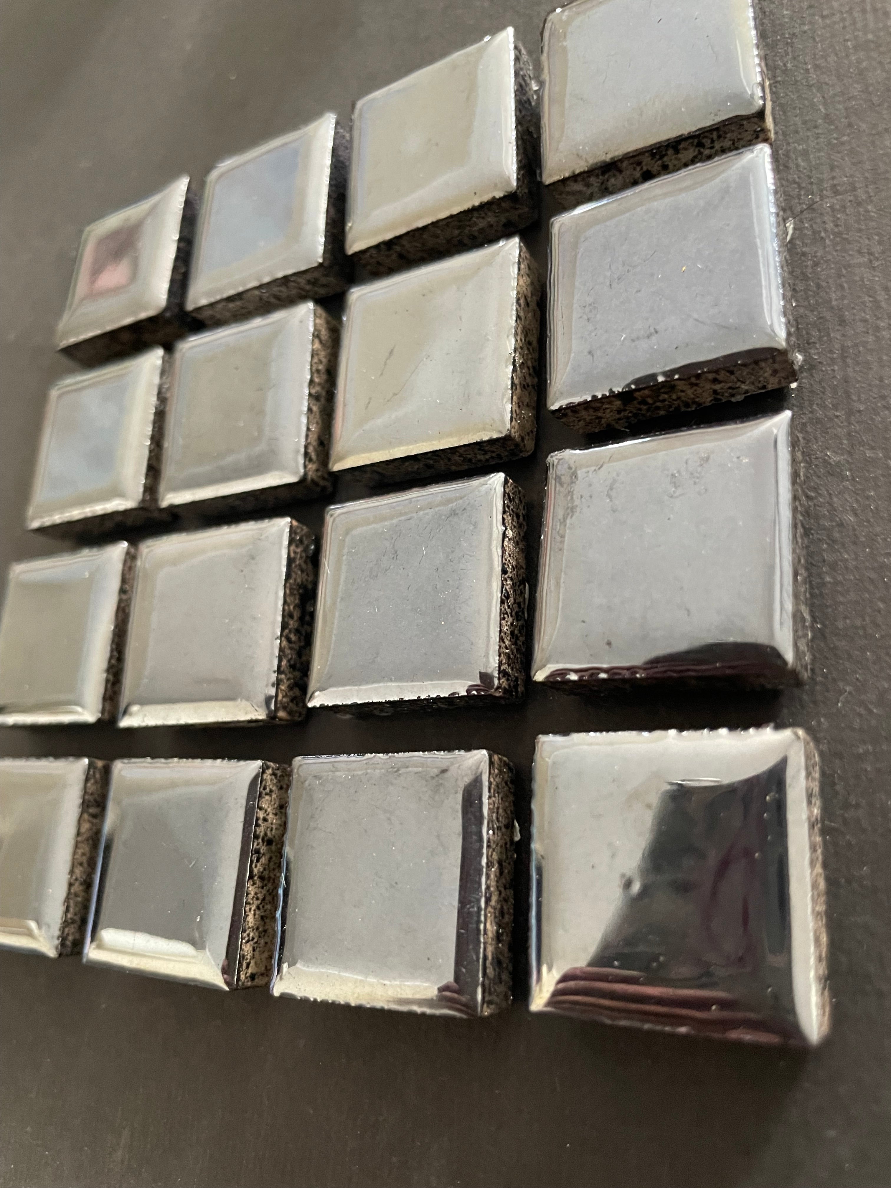 Ceramic Squares - Inky Chrome