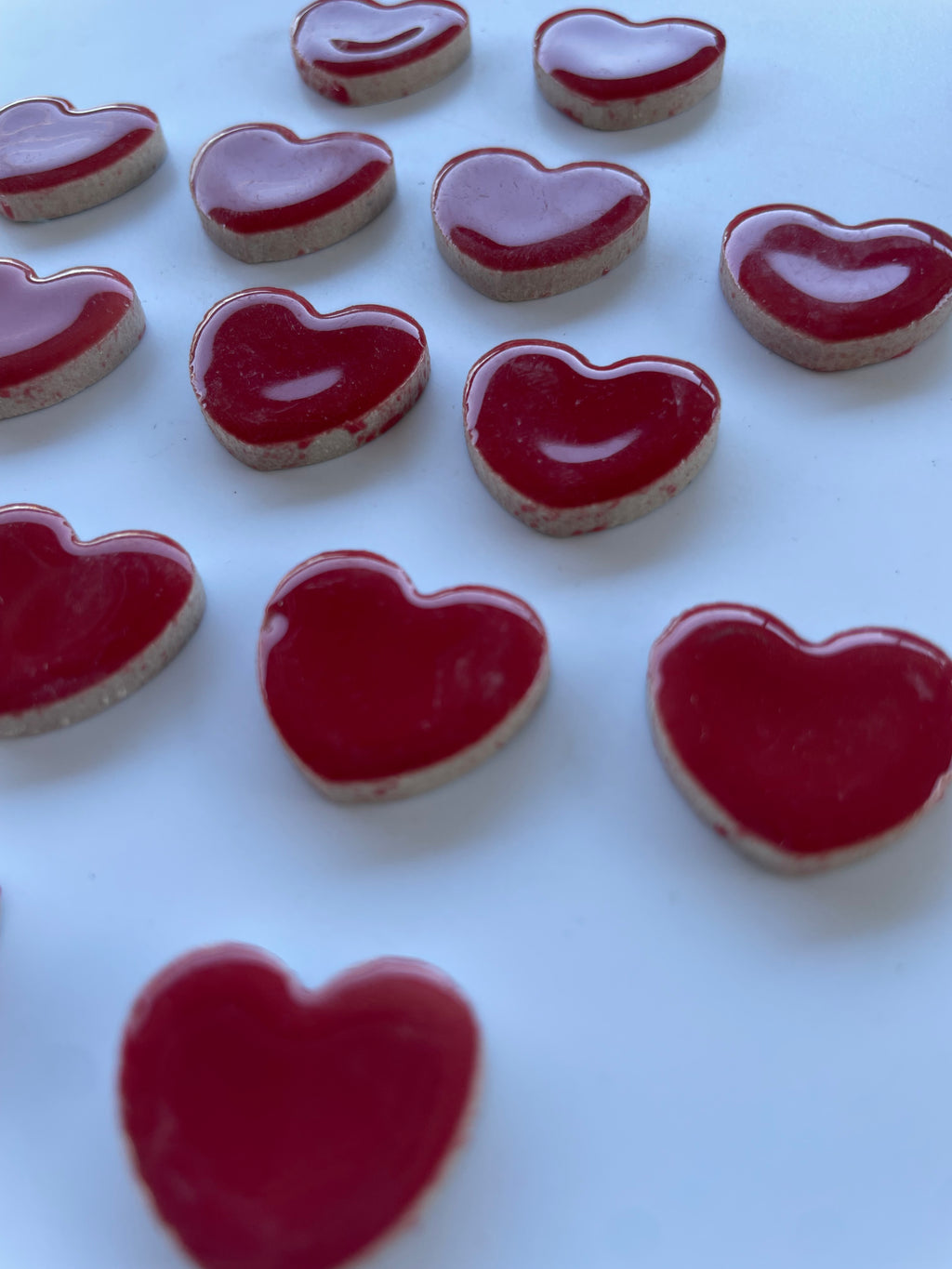 Ceramic Hearts - Small Red