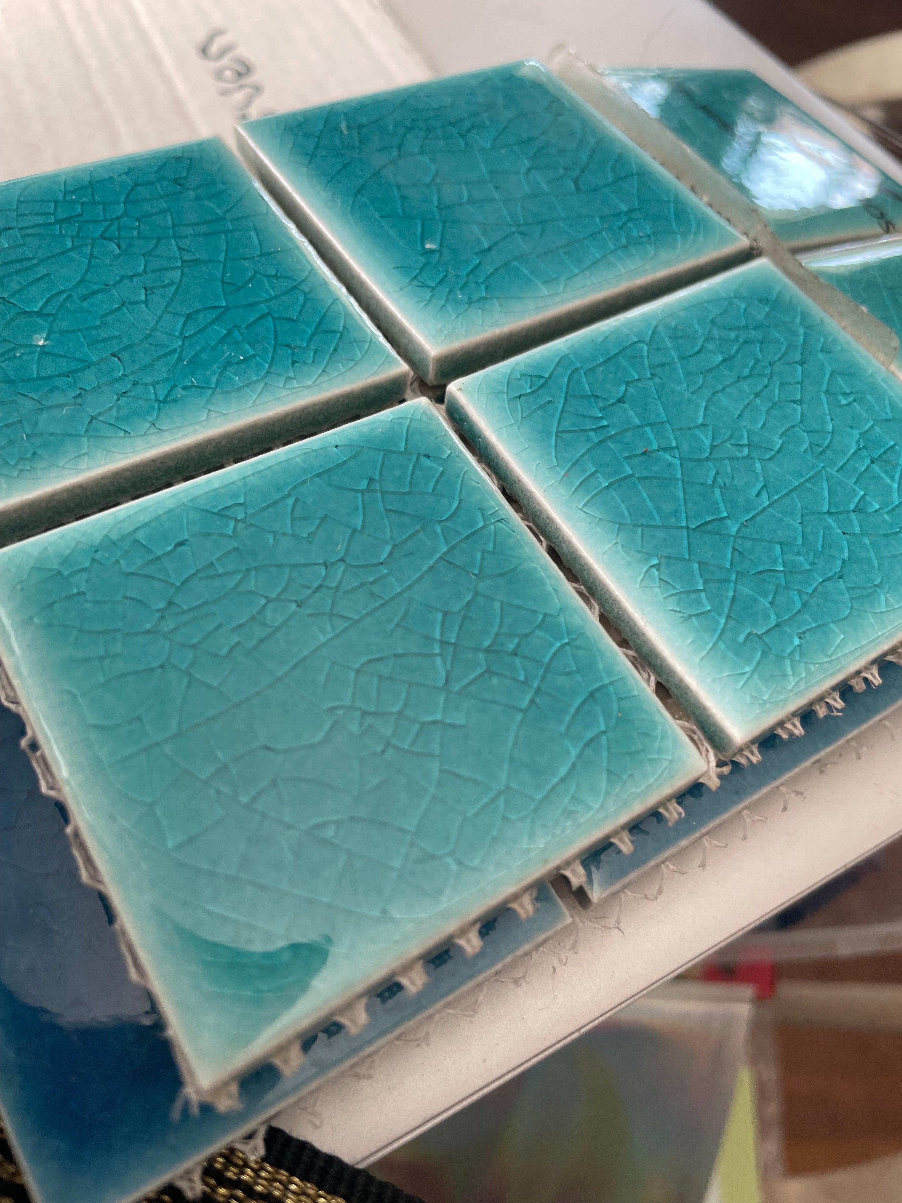 Crackle Gloss Squares - Maldives