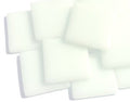 25mm Opaque Glass Squares - Broken White