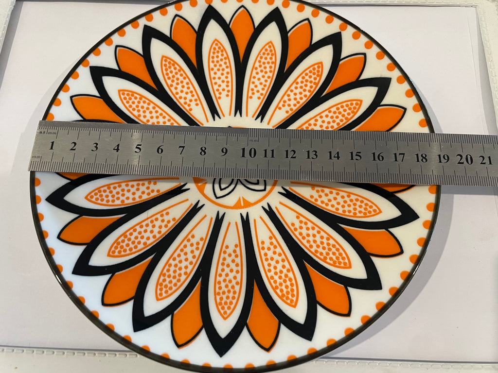 Whole Plate - Orange Daisy