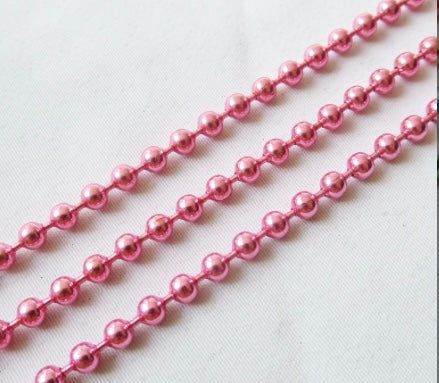 Ball Chain 3mm - Pink
