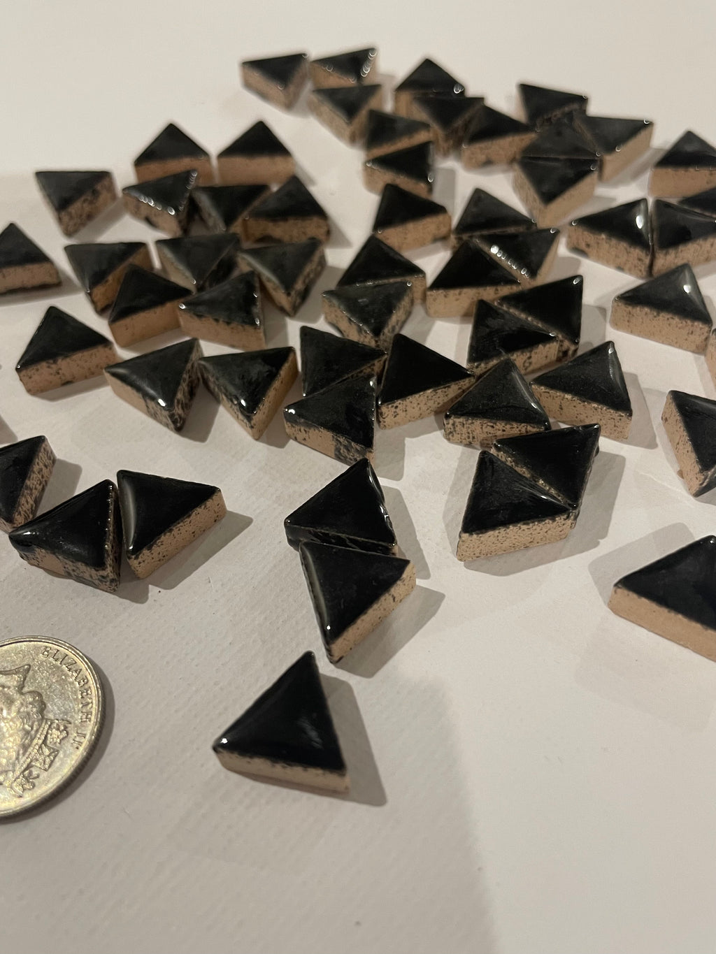 Ceramic Triangles - Black