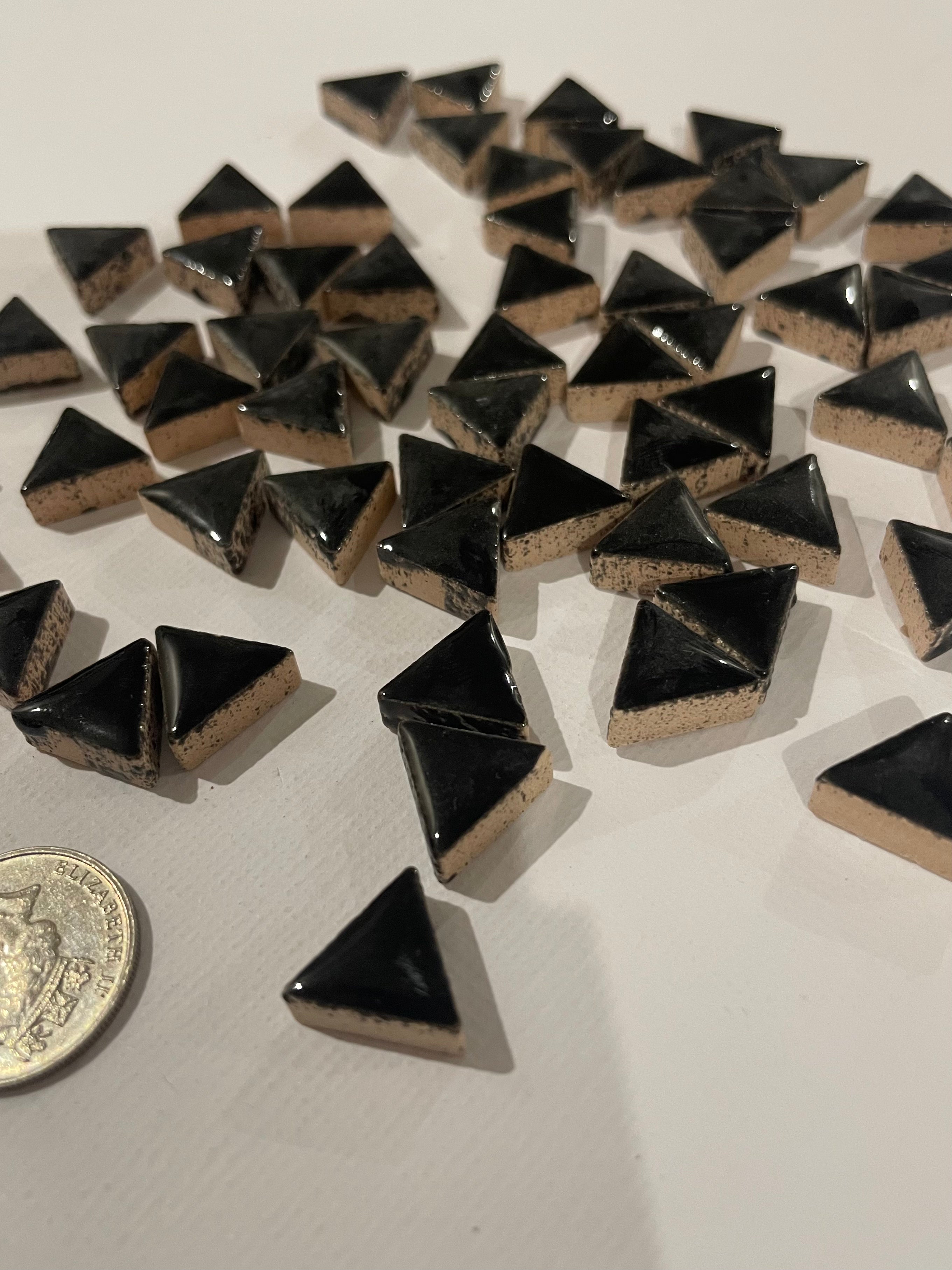 Ceramic Triangles - Black