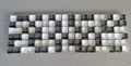 Mini Glass Squares - Grey Tones