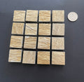 Textured Ceramic Squares - Soft Gold