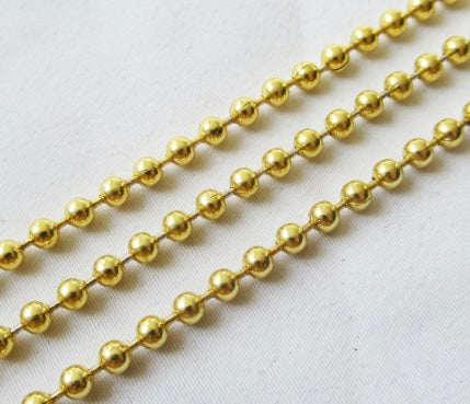 Ball Chain 3mm - Gold