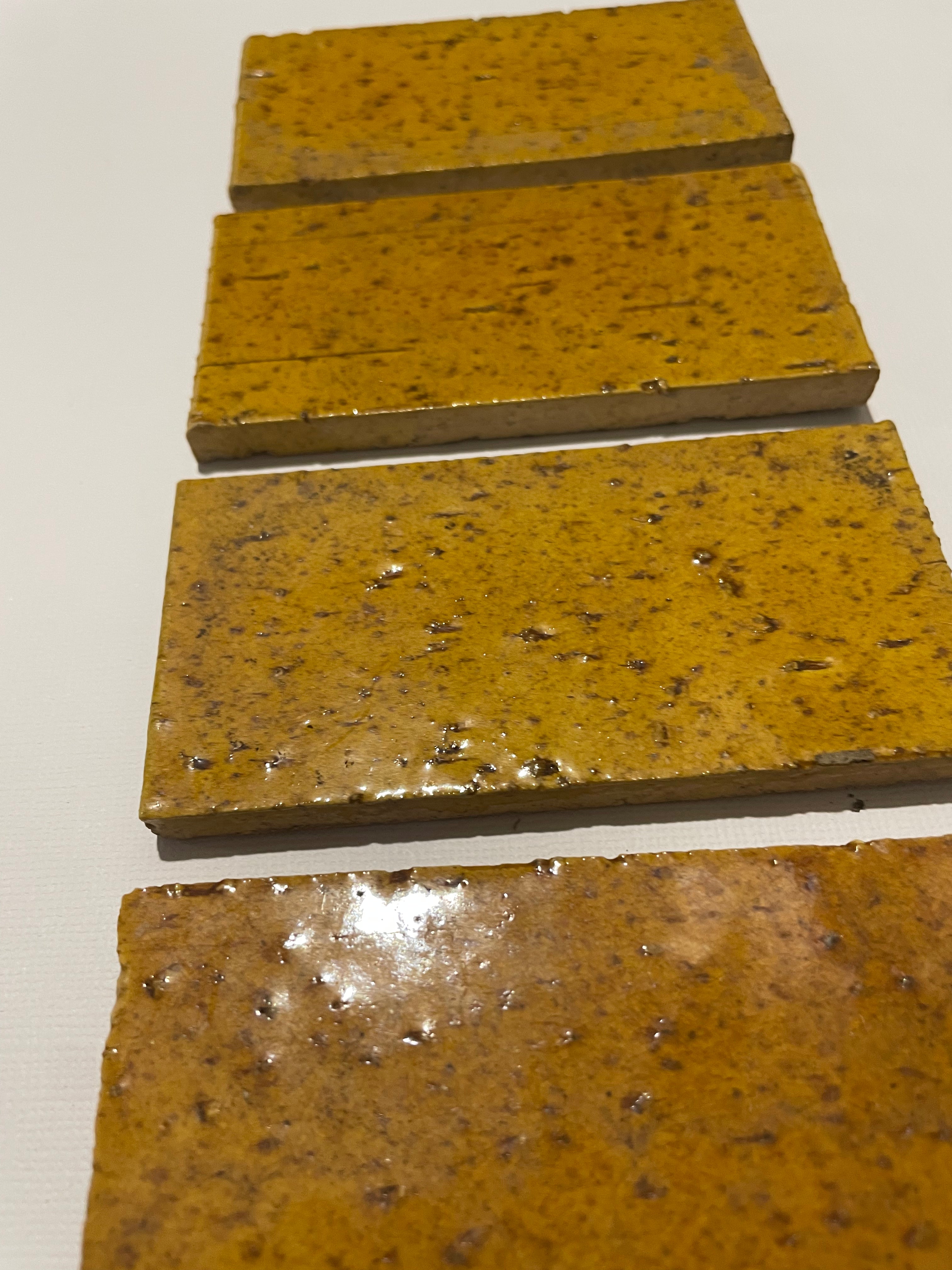 Vintage Yellow Ceramic Tile
