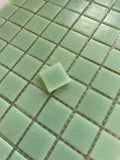 20mm Vitreous Glass Squares - Spearmint
