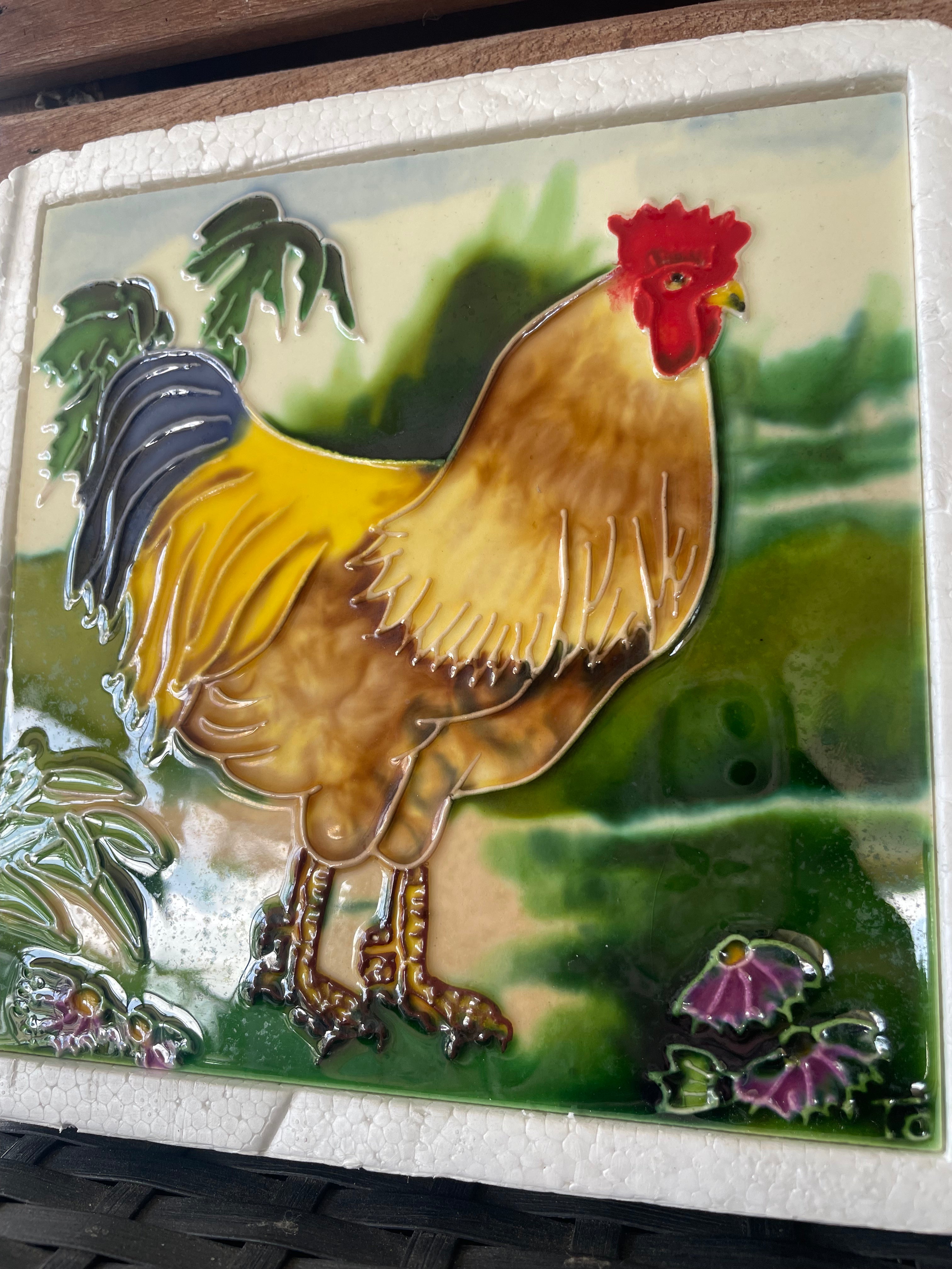 Stunning 3D tile - Rooster
