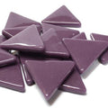 Opaque Glass Triangles - Deep Purple