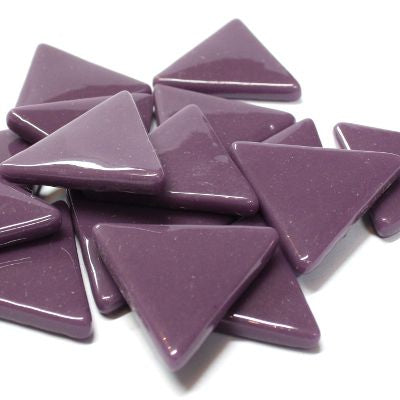 Opaque Glass Triangles - Deep Purple