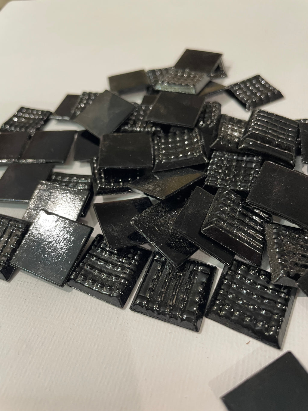 20mm Glass Tile - Really Black