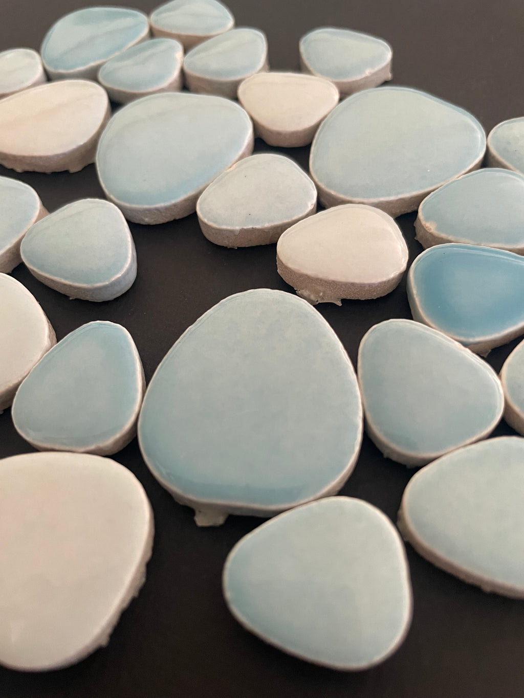 Ceramic Pebbles - Blues